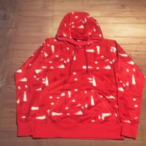 Womens Under Armour Hoodie Sweatshirt Small Red